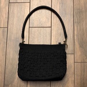 The Sak Black Woven Shoulder Bag
